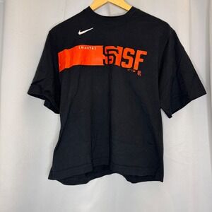 Nike San Francisco Giants MLB T-Shirt Graphic Tee Black Orange Mens M 2023